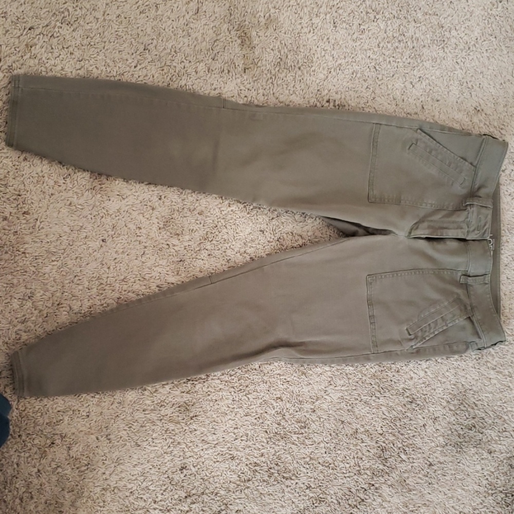 Loft ivy green skinny ankle pants
